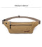 AIREEBAY Men Casual Durable Fanny Waist Pack Male Waist Bags Belt Canvas 2019 New Hip Bum Military Bag Pouch Three Zipper Pocket