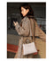 Elegant Fall Winter Bag Leather Handbag Simple Tote Large Capacity Purse Messenger Bag for Women