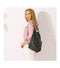 Genuine Leather Daily Casual Backpack For Women Classic Black Vintage Knapsack High Quality