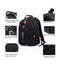 Crossten 15.3" Laptop Waterproof USB Charge Port Swiss-style Multifunctional Backpack