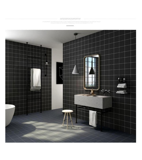 Black Marble Wood Grain Self Adhesive Waterproof Wallpaper for Kitchen Cabinets Vinyl Contact Paper