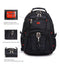 Crossten 15.3" Laptop Waterproof USB Charge Port Swiss-style Multifunctional Backpack