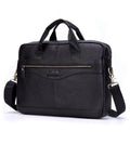 Brand Men Genuine Leather Handbags Large Leather 15" Laptop Bags Briefcases Casual Messenger Bag Business Men's Travel Bags