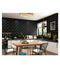 Black Marble Wood Grain Self Adhesive Waterproof Wallpaper for Kitchen Cabinets Vinyl Contact Paper