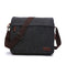 Fashion Solid Men Canvas Messenger Satchel Buckle Casual Portable Simple Shoulder Bag