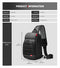 Men Chest bag for 9.7" iPad USB Charging Short Trip Messenger Bags Water Repellent Crossbody Bag