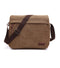 Fashion Solid Men Canvas Messenger Satchel Buckle Casual Portable Simple Shoulder Bag