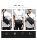 Multifunctional Men's Chest Pack For Money Belt Bags Travel Crossbody USB Charging Waist Pack