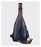 Men Fashion Crossbody Bag Theft proof Rotatable Button Open Leather Shoulder Bags Chest Waist Pack