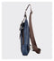 Men Fashion Crossbody Bag Theft proof Rotatable Button Open Leather Shoulder Bags Chest Waist Pack