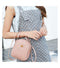 Fashion Mini Backpack Women PU Leather Simple Shoulder Bag Multi-Function Ladies Small Bagpack School Backpack For Teenage Girls