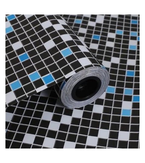 Black Marble Wood Grain Self Adhesive Waterproof Wallpaper for Kitchen Cabinets Vinyl Contact Paper