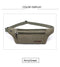 AIREEBAY Men Casual Durable Fanny Waist Pack Male Waist Bags Belt Canvas 2019 New Hip Bum Military Bag Pouch Three Zipper Pocket