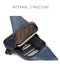 Men Fashion Crossbody Bag Theft proof Rotatable Button Open Leather Shoulder Bags Chest Waist Pack