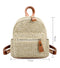 Mini Fashion Straw Backpack for Women and girls | Shoulder bag | Travel backpack