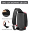 Men Chest bag for 9.7" iPad USB Charging Short Trip Messenger Bags Water Repellent Crossbody Bag