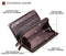 Quality Cowhide Men Clutch Wallets Genuine Leather Long Purses Business Large Capacity Wallet Double Zipper Phone Bag For Male