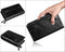 Quality Cowhide Men Clutch Wallets Genuine Leather Long Purses Business Large Capacity Wallet Double Zipper Phone Bag For Male