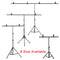 T-Shape Portable Background Backdrop Support Stand Kit 6.5ft Wide 6.5ft Tall Adjustable Photo Backdrop Stand with Spring Clamps